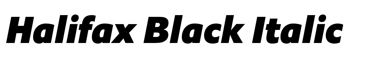 Halifax Black Italic